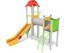 Set cu două turnuri cu tobogan și tunel pentru loc de joacă - BGL-00107 miniatura 1