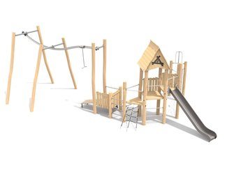 Set pentru loc de joacă din salcâm - BGL-10-7-8VIII7-1I imagine principala