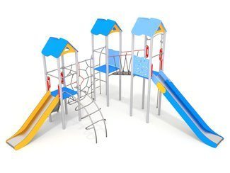 Set cu trei turnuri pentru loc de joacă - BGL-1103 imagine principala