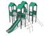 Set cu patru turnuri cu tobogan pentru loc de joacă - BGL-1106 RECYCLED miniatura 1
