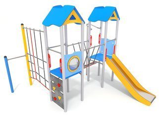 Set cu două turnuri pentru loc de joacă - BGL-1121 imagine principala