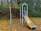 Turn cu tobogan și structură de frânghii pentru loc de joacă - BGL-1141 imagine 2