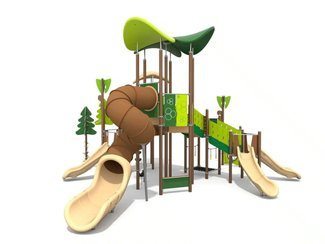 Set temă pădure pentru loc de joacă cu tobogan - BGL-12-8-26VII23-1A imagine principala