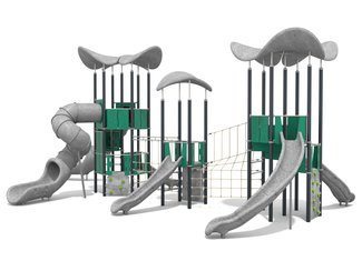 Set cu trei turnuri din materiale reciclate pentru loc de joacă - BGL-1212 RECYCLED imagine principala