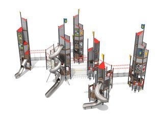 Set cu șase turnuri pentru loc de joacă - BGL-1410-1-9II24-1C