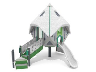 Turn cu tobogan din materiale reciclate pentru loc de joacă - BGL-1435 RECYCLED imagine principala