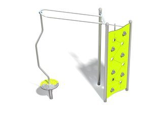 Panou de cățărare cu carusel - BGL-1719 inox imagine principala