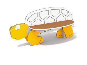 Bancă cu spătar animal pentru loc de joacă - BGL-2015