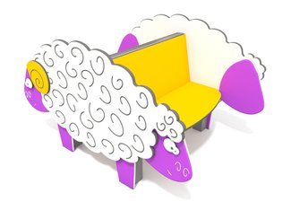 Bancă cu spătar animal pentru loc de joacă - BGL-2019 imagine principala