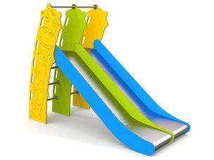 Tobogan dublu animal pentru loc de joacă - BGL-2903