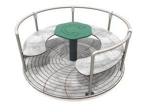 Carusel din materiale reciclate pentru loc de joacă - BGL-4002 RECYCLED