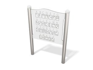 Panou educațional alfabet Braille pentru loc de joacă - BGL-4122