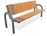 Bancă cu spătar pentru loc de joacă și parc - BGL-6028 miniatura 2