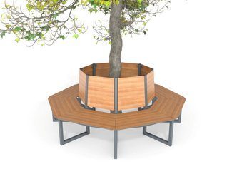 Bancă rotundă cu spătar - BGL-6040 imagine principala