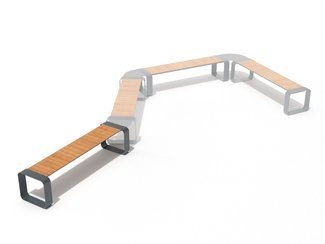 Bancă modulară urbană - BGL-6056 imagine principala