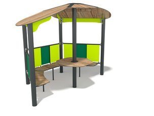 Foișor umbrar pentru loc de joacă în parc - BGL-6081