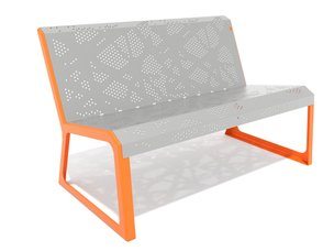 Bancă urbană tablă perforată - BGL-6102