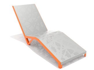 Șezlong urban tablă perforată - BGL-6105 imagine principala