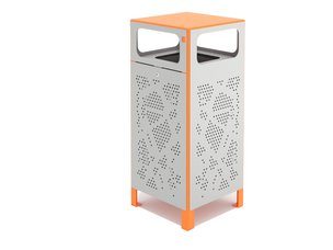 Coș de gunoi din tablă perforată - BGL-6109