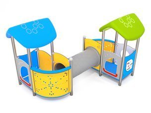 Set cu două turnuri cu tunel pentru loc de joacă - BGL-7118