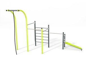 Set street workout cu frânghie de cățărare - BGL-7614