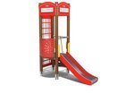 Turn cabină telefonică cu tobogan pentru teren de joacă - BGL-80-2-22XI24-1A imagine 2