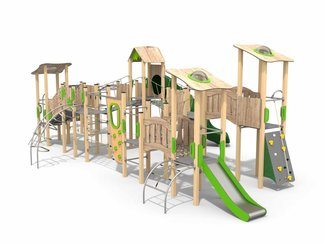 Set mare pentru loc de joacă din salcâm - BGL-80-4-6V24-1A imagine principala