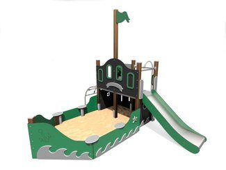 Vapor cu groapă de nisip pentru loc de joacă din materiale reciclate - BGL-8001 RECYCLED imagine principala