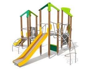 Set cu trei turnuri pentru loc de joacă - BGL-8012