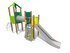Set cu două turnuri cu tobogan pentru loc de joacă - BGL-8015 miniatura 1