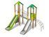 Set cu două turnuri cu tobogan pentru loc de joacă - BGL-8018 miniatura 1