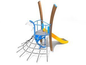 Tobogan cu structură de frânghii pentru loc de joacă - BGL-8076