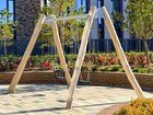 Leagăn dublu din salcâm pentru loc de joacă - BGL-8103 imagine 3