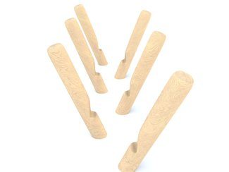 Stâlpi de lemn cu decupaj pentru picior - echipament pentru loc de joacă. - BGL-8112 imagine principala