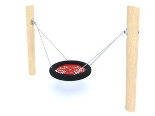 Leagăn tip cuib din salcâm pentru loc de joacă - BGL-8138