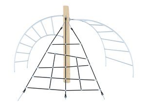 Structură de frânghii scară din salcâm pentru loc de joacă - BGL-8146