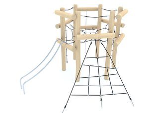 Structură mare de frânghii din salcâm pentru loc de joacă - BGL-8154