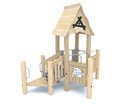 Căsuță cu tobogan din salcâm pentru loc de joacă - BGL-8171 imagine 6
