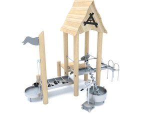 Fabrică de apă - construcție din lemn pentru loc de joacă - BGL-8189