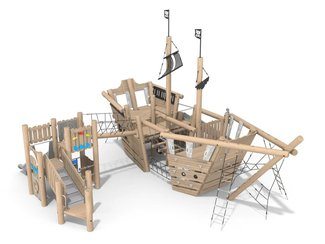 Vapor din lemn pentru loc de joacă - BGL-8190-3-3VI24-1B imagine principala