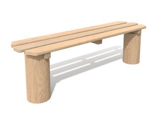 Bancă urbană din salcâm - BGL-8301 imagine principala