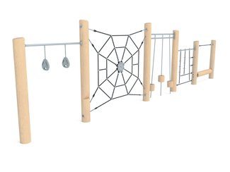 Traseu de aventură structură de frânghii din salcâm - BGL-8401 imagine principala