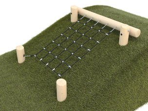 Traseu de aventură structură de frânghii din salcâm pentru pantă - BGL-8415