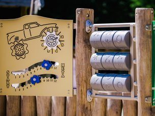 X și 0 pentru loc de joacă din salcâm - BGL-8428