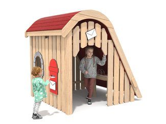 Poștă - căsuță pentru loc de joacă din salcâm - BGL-8455 imagine principala