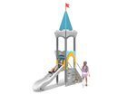 Castel cu un turn pentru loc de joacă cu tobogan - BGL-8601 imagine 7