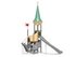 Castel cu un turn pentru loc de joacă cu două tobogane - BGL-8603 miniatura 2