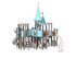 Castel pentru loc de joacă cu tobogane și structură de frânghii - BGL-8619-4-11II25-1A miniatura 2