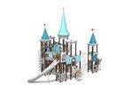 Castel pentru loc de joacă cu tobogane și structură de frânghii - BGL-8619-4-11II25-1A imagine 3