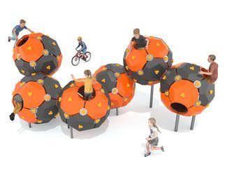 Set de șase sfere de cățărare pentru loc de joacă deschis - BGL-9512 imagine principala